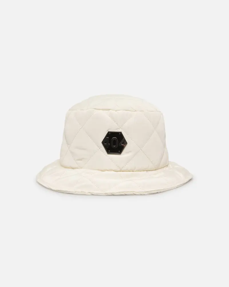 404 Quilted Bucket Hat Off White 1
