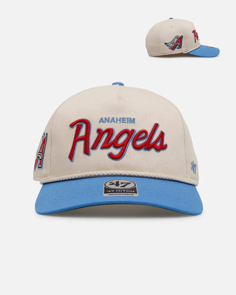 47 Brand Anaheim Angels 'Mlb Opening Day' Script Hitch Snapback Natural 1