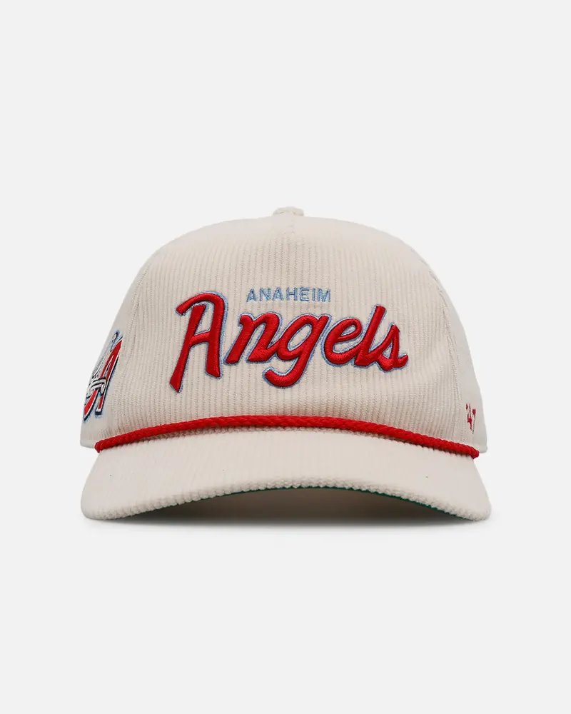 47 Brand Anaheim Angels 'Natural Script' Premium Hitch Corduroy Snapback Natural 1