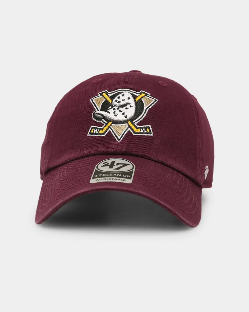 47 Brand Anaheim Ducks 47 Clean Up Strapback Plum 1