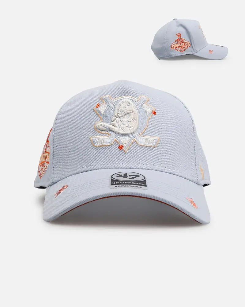 47 Brand Anaheim Ducks 'Overstitch' 47 Offside Snapback Light Blue 1