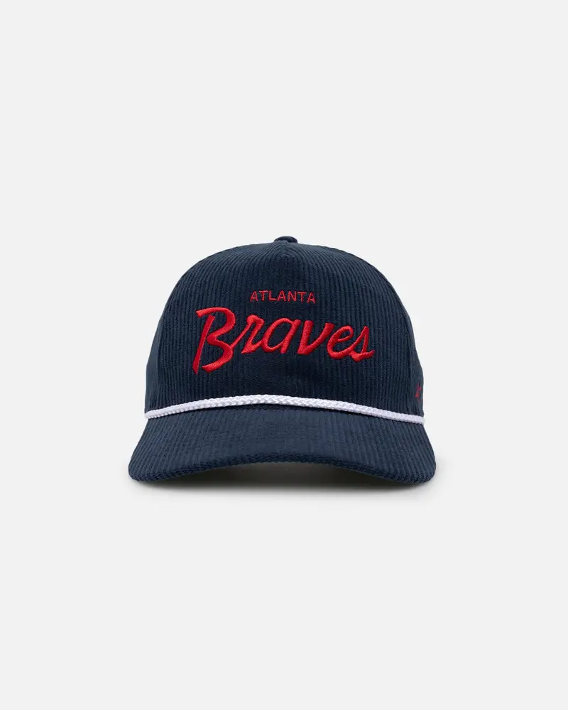 47 Brand Atlanta Braves Crossrope Hitch Snapback Navy 1