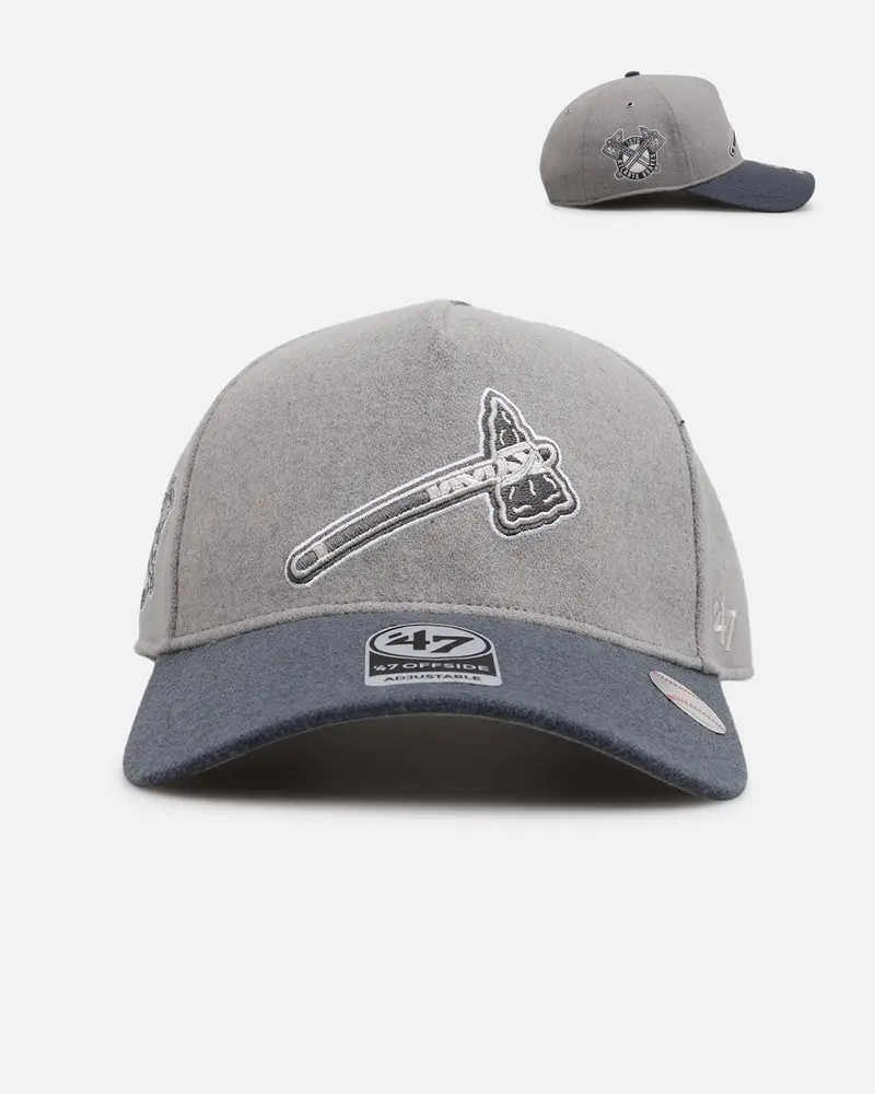 47 Brand Atlanta Braves 'Shades Of Gray' 47 Offside Snapback Cement 1