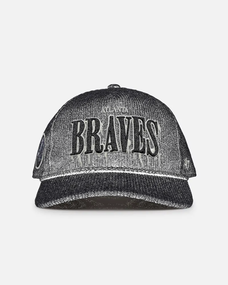 47 Brand Atlanta Braves 'Slasher' 47 Hitch Corduroy Snapback Black 1