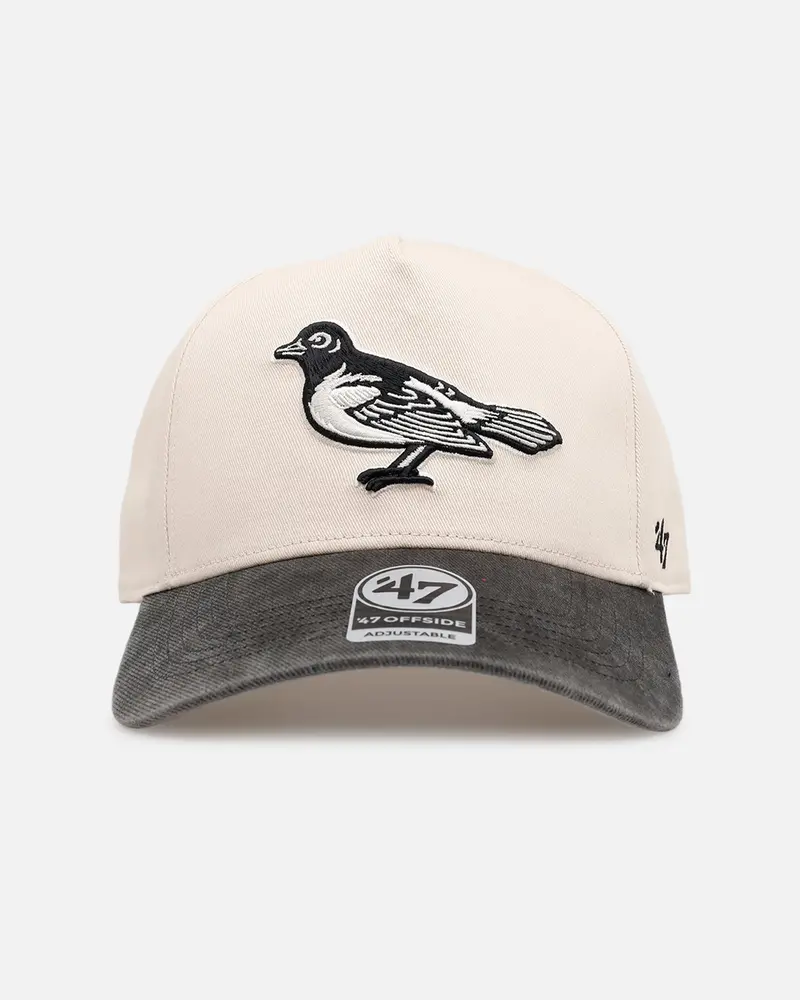 47 Brand Baltimore Orioles 'Washed Black Visor' 47 Offside Snapback Natural 1