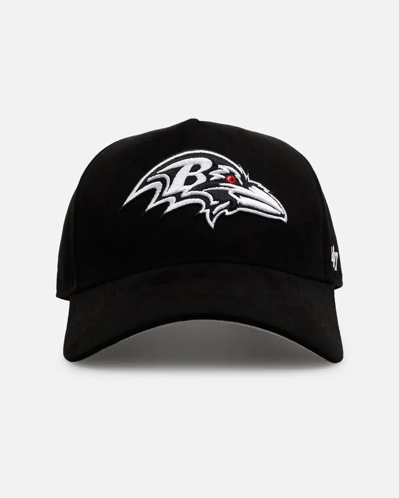 47 Brand Baltimore Ravens 'Ultrasuede' 47 Mvp Strapback Black/White 1