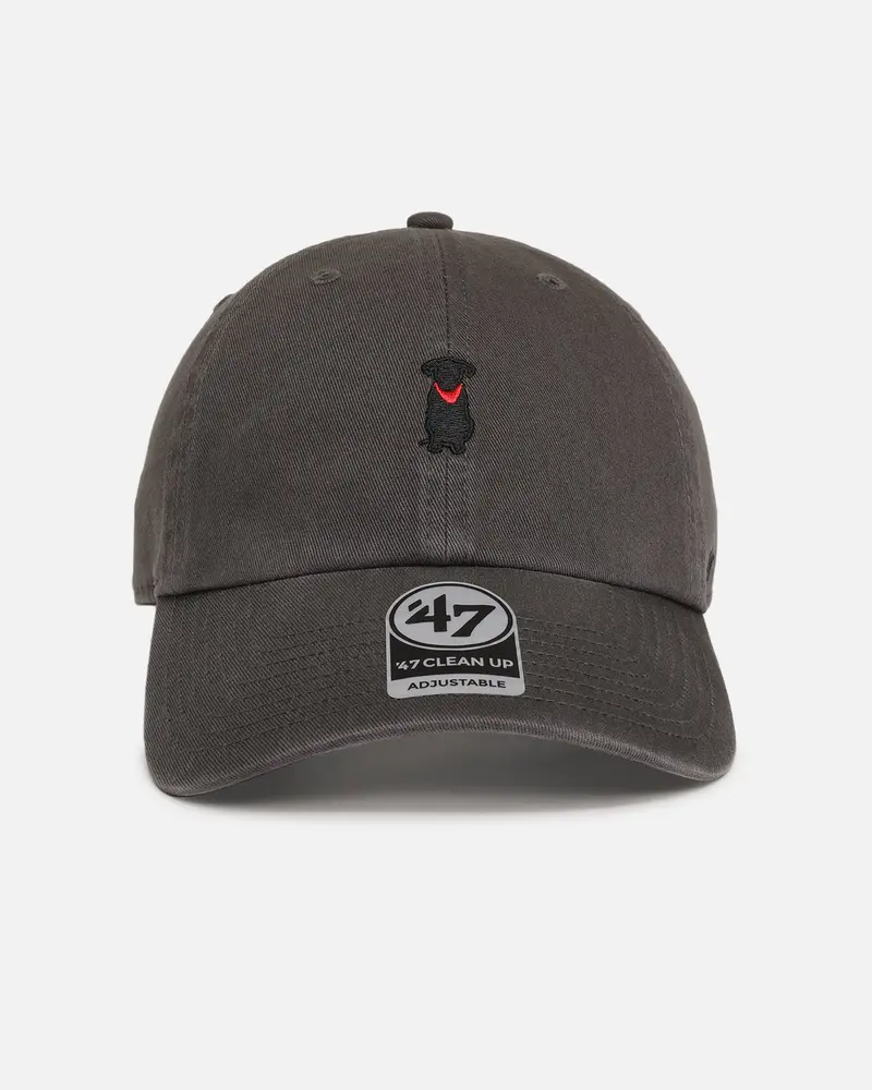 47 Brand Black Labrador 'Dog Collection' 47 Clean Up Strapback Charcoal 1