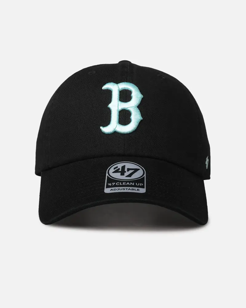 47 Brand Boston Red Sox 47 Clean Up Strapback Black/Turquoise 1