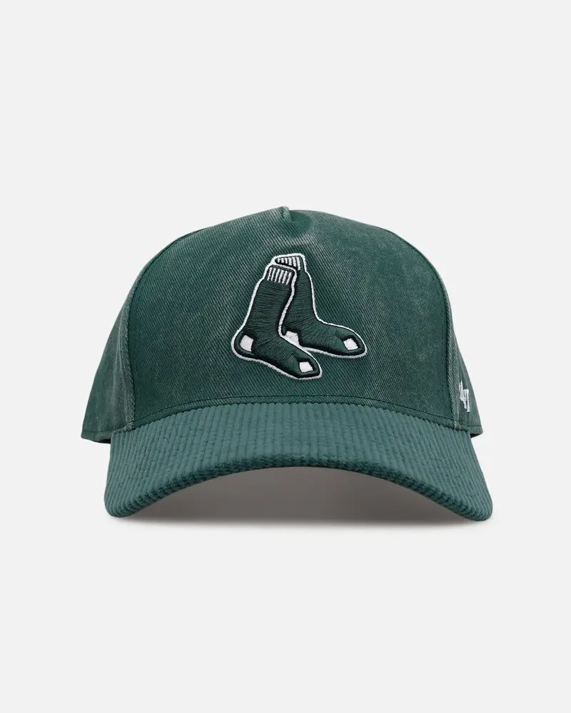 47 Brand Boston Red Sox 'Apollo Cord Dark Green' 47 Offside Snapback Dark Green 1