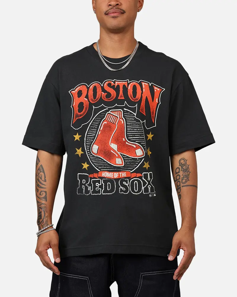 47 Brand Boston Red Sox 'Mlb Trophy Case' Premium T-Shirt Black 1