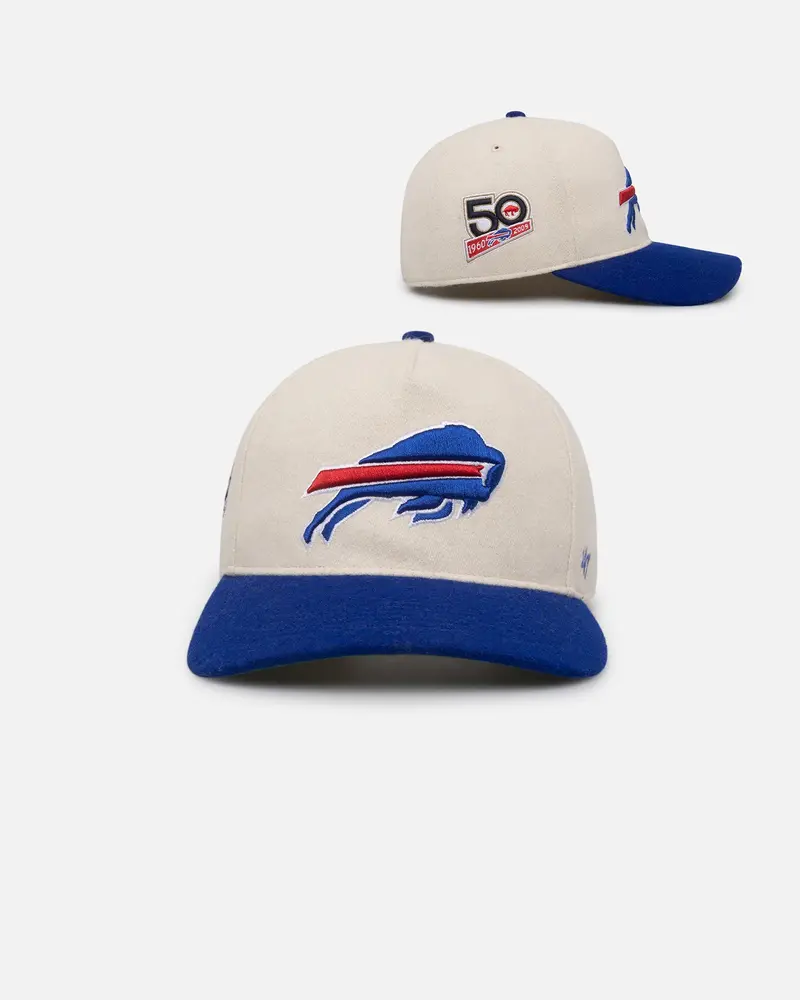 47 Brand Buffalo Bills Legacy Wooly Sure Shot Snapback Natural/Royal 1