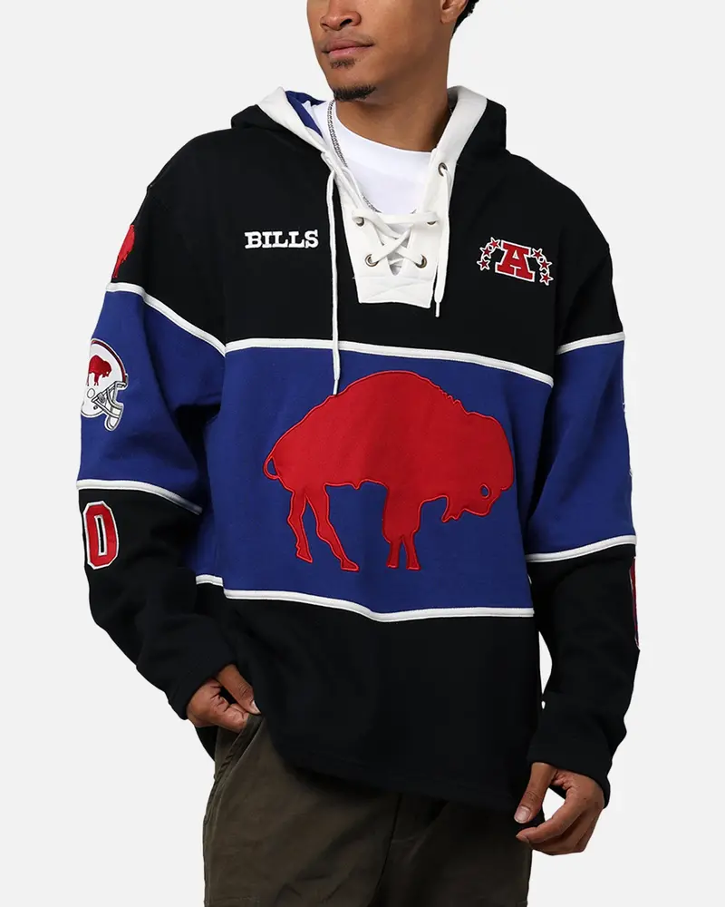 47 Brand Buffalo Bills Nfl + Legacy Lacer Hoodie Jet Black 1