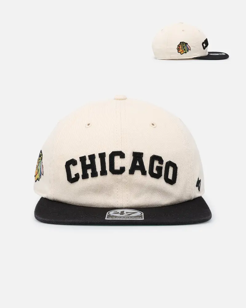 47 Brand Chicago Blackhawks 'Legacy 47 Captain Rl' Club Legacy '47 Captain Snapback Natural 1
