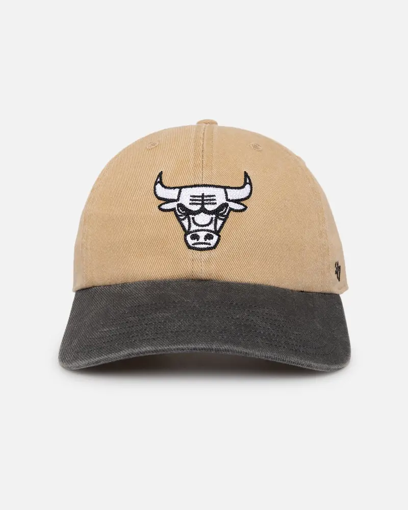47 Brand Chicago Bulls 47 Clean Up Strapback Khaki 1