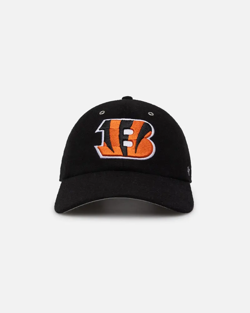 47 Brand Cincinnati Bengals Wooly Clean Up Strapback Black 1