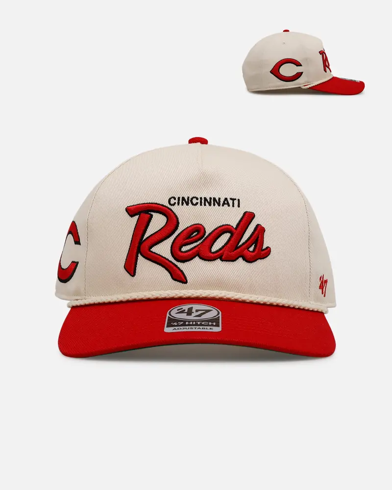 47 Brand Cincinnati Reds 'Mlb Opening Day' Script Hitch Snapback Natural 1