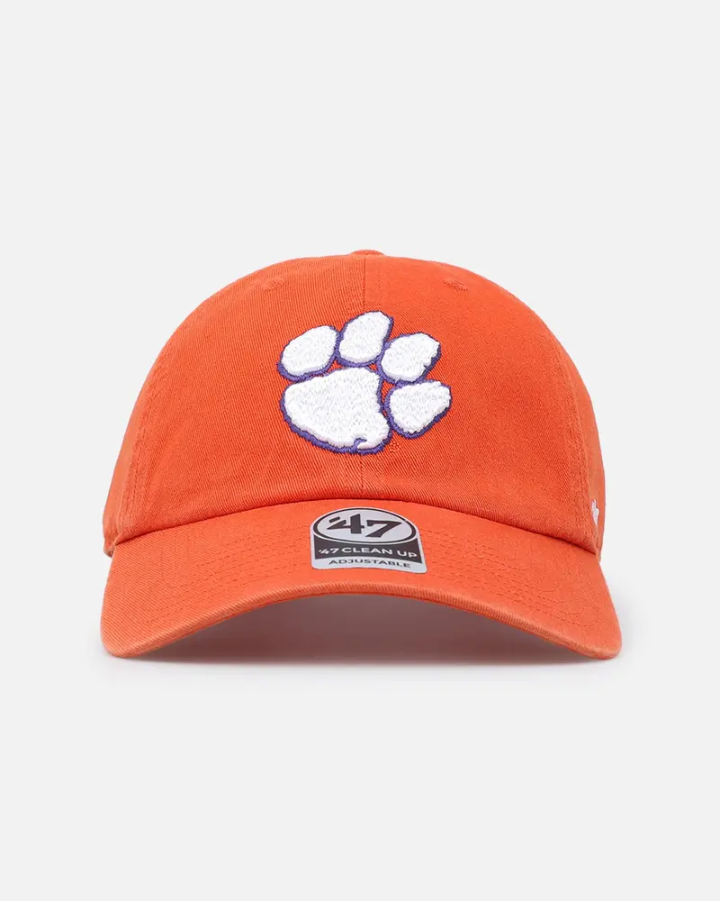 47 Brand Clemson Tigers 47 Clean Up Strapback Orange 1
