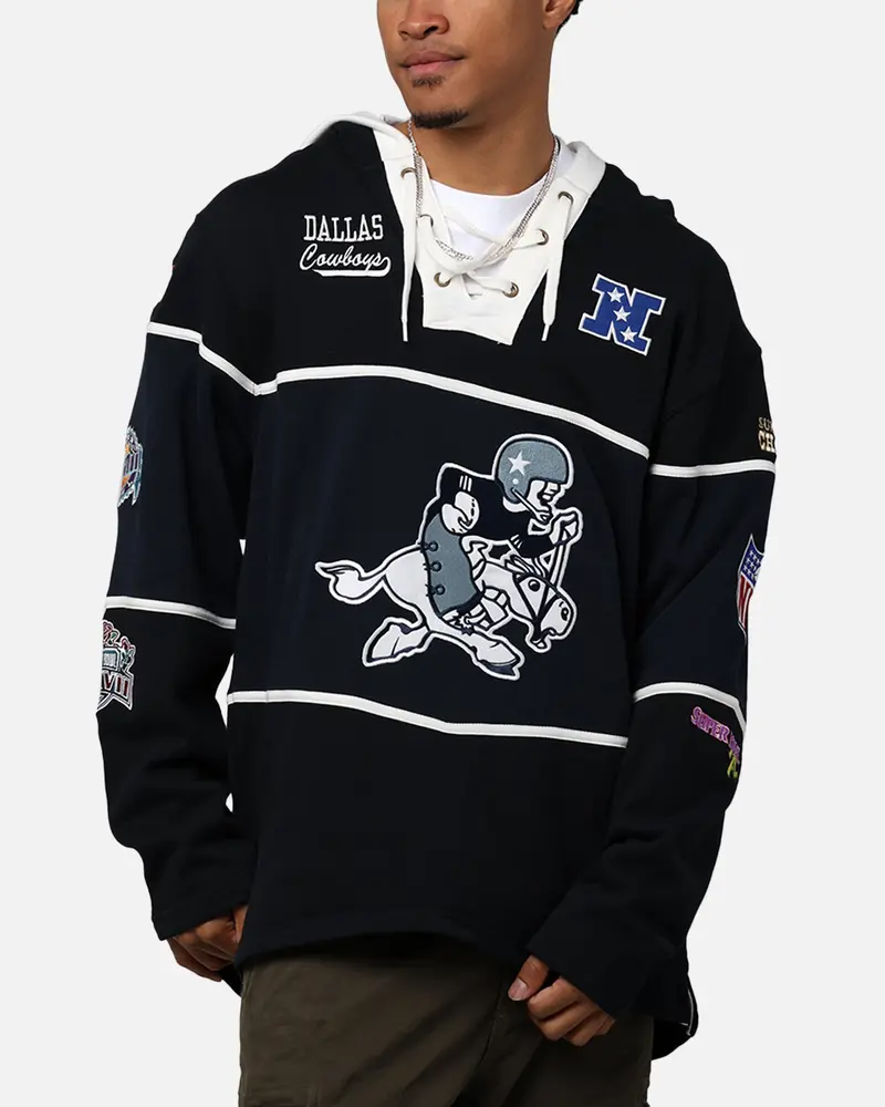 47 Brand Dallas Cowboys Super Bowl Gridiron Hoodie Jet Black 1
