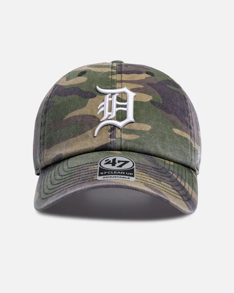 47 Brand Detroit Tigers 'Camo' 47 Clean Up Strapback Camo 1