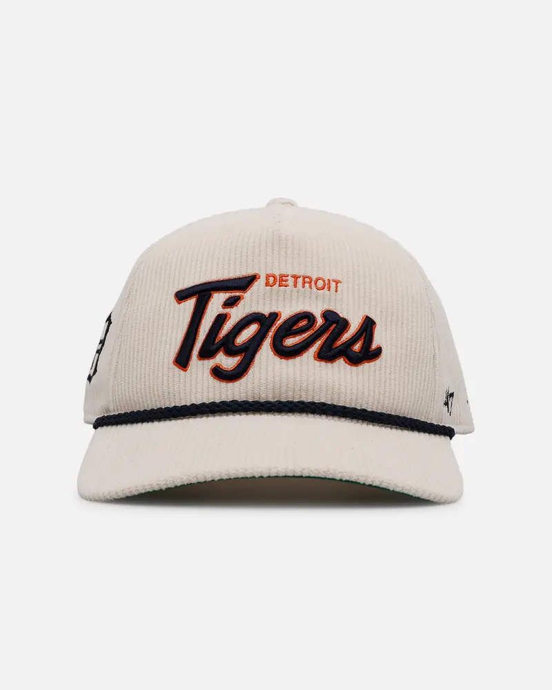 47 Brand Detroit Tigers 'Natural Script' Premium Hitch Corduroy Snapback Natural 1