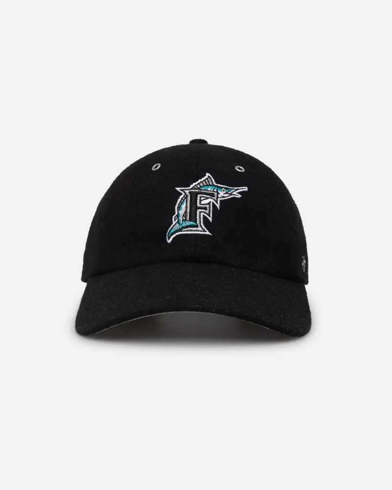 47 Brand Florida Marlins 'Wooly Clean-Up' Strapback Black 1