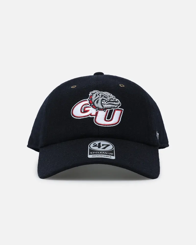47 Brand Gonzaga Bulldogs Wooly Clean Up Strapback Navy 1