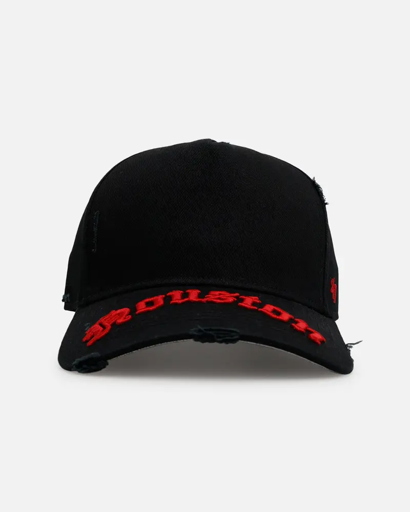 47 Brand Houston Astros 'Destruct Gothic Visor' 47 Offside Strapback Black 1