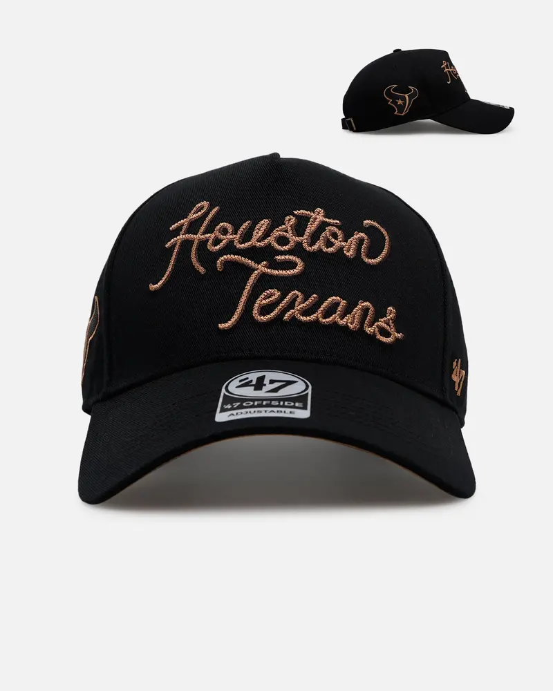 47 Brand Houston Texans 'Round Em Up' '47 Offside Strapback Black 1
