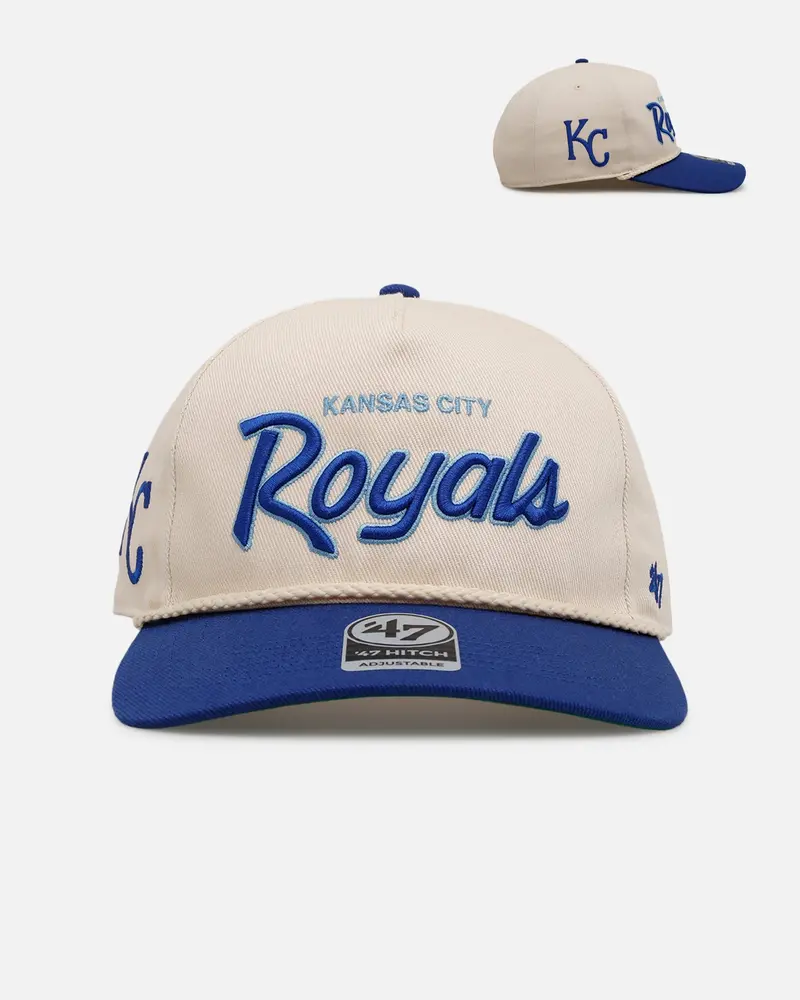 47 Brand Kansas City Royals 'Mlb Opening Day' Script Hitch Snapback Natural 1