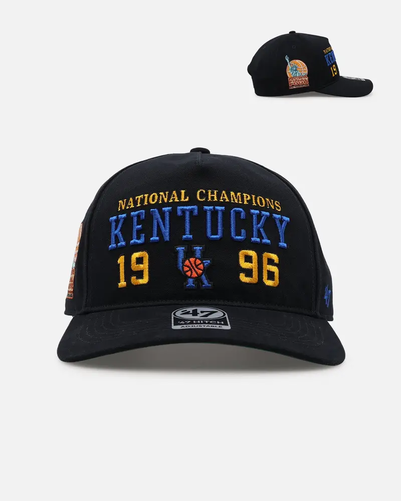 47 Brand Kentucky 'College Champs' 1996 Champs Hitch Snapback Vintage Black 1