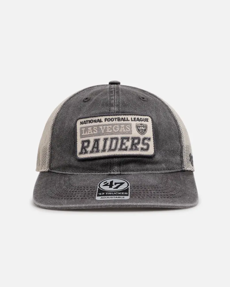 47 Brand Las Vegas Raiders 'Canteen' '47 Trucker Snapback Dark Cinder 1