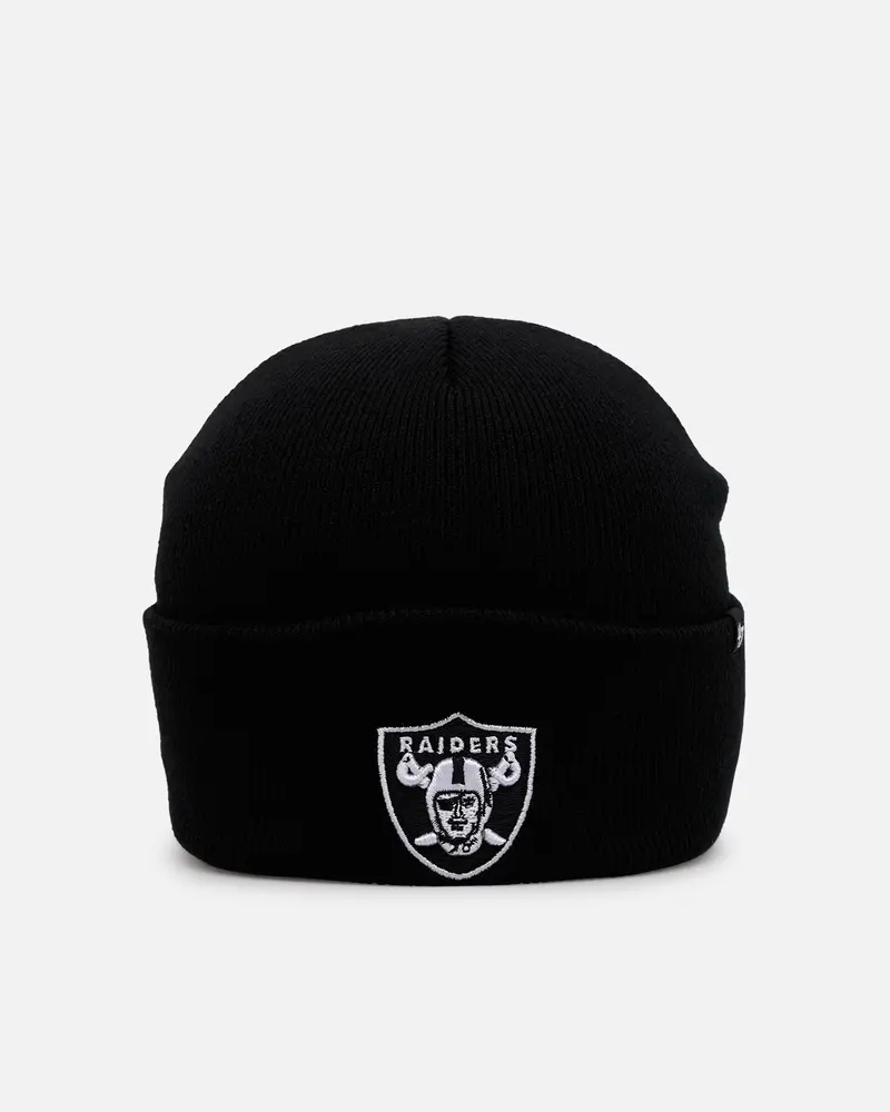 47 Brand Las Vegas Raiders Haymaker Cuff Knit Beanie Black/White 1