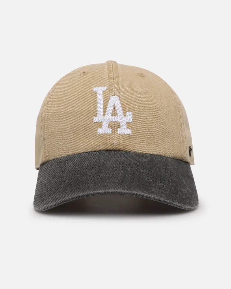 47 Brand Los Angeles Dodgers Apollo Chain Clean Up Strapback Khaki 1