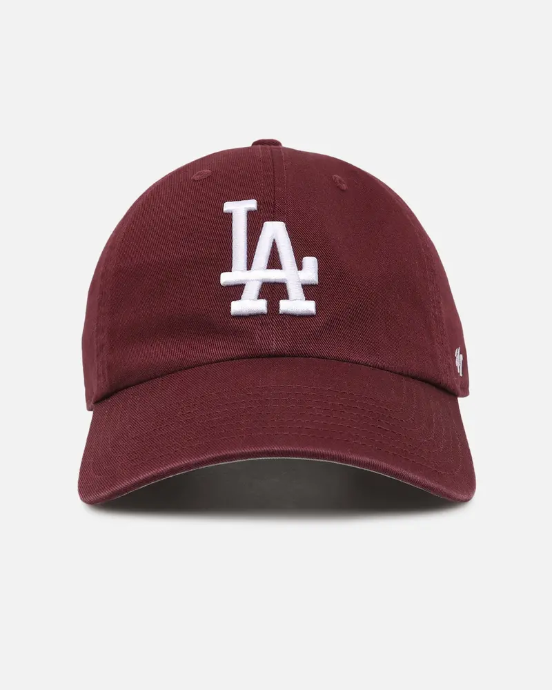 47 Brand Los Angeles Dodgers 'Ballpark' 47 Clean Up Strapback Dark Maroon 1