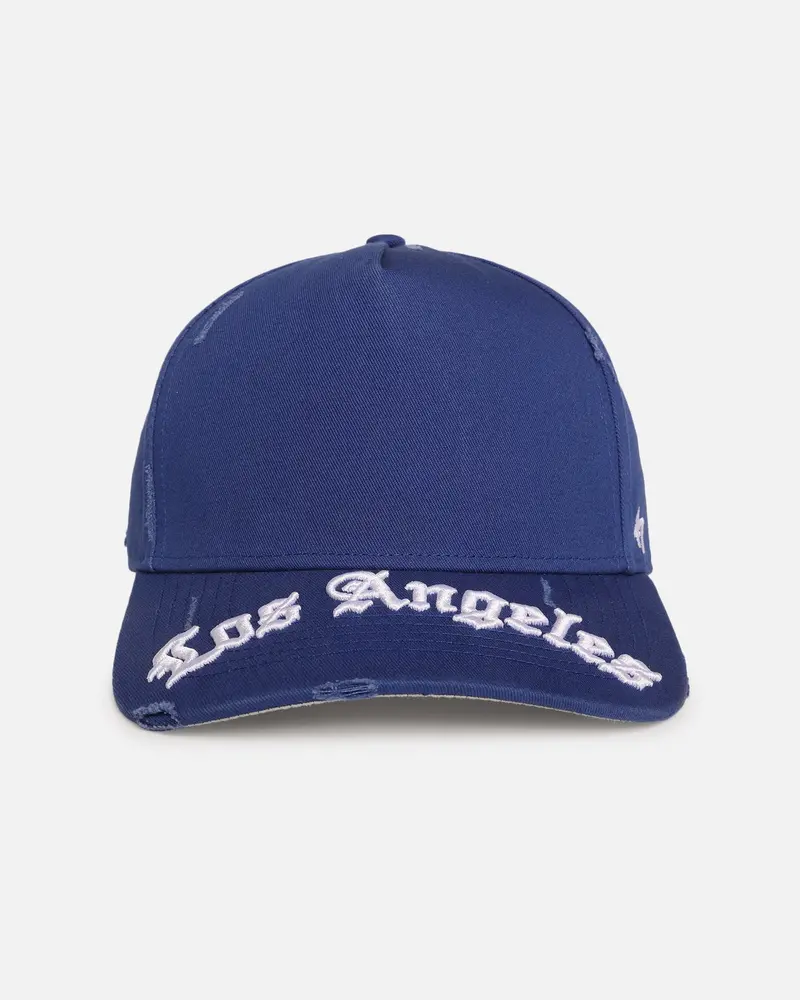 47 Brand Los Angeles Dodgers 'Destruct Gothic Visor' 47 Offside Strapback Royal/Royal 1