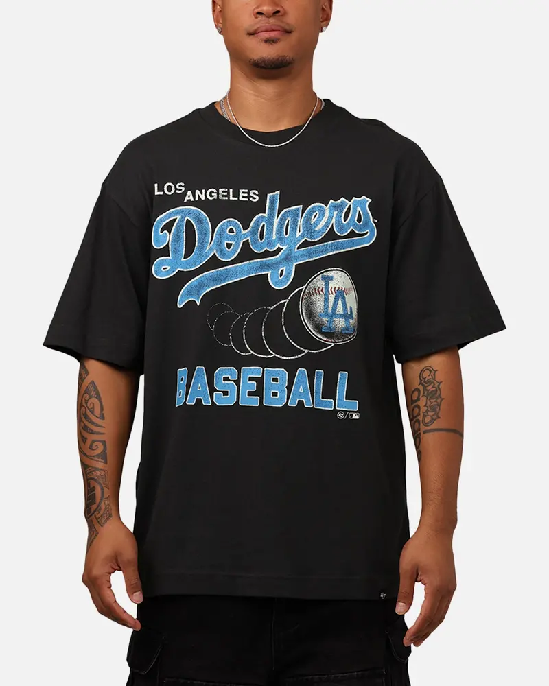 47 Brand Los Angeles Dodgers 'Mlb Trophy Case' Premium T-Shirt Black 1