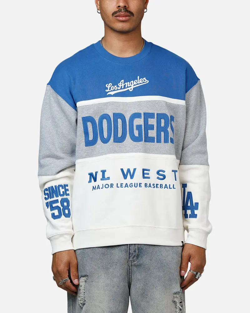 47 Brand Los Angeles Dodgers On Five Crewneck Blue/Grey 1