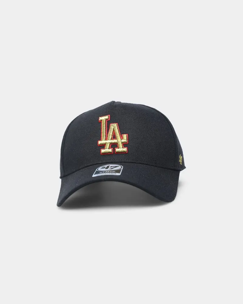 47 Brand Los Angeles Dodgers Replica Mvp Dt Snapback Black/Gold/Red 1