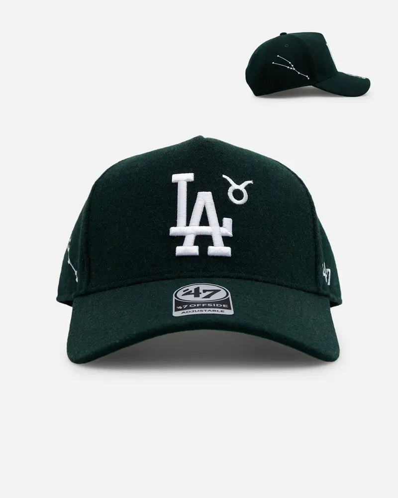 47 Brand Los Angeles Dodgers 'Zodiac' Taurus 47 Offside Snapback Dark Green 1