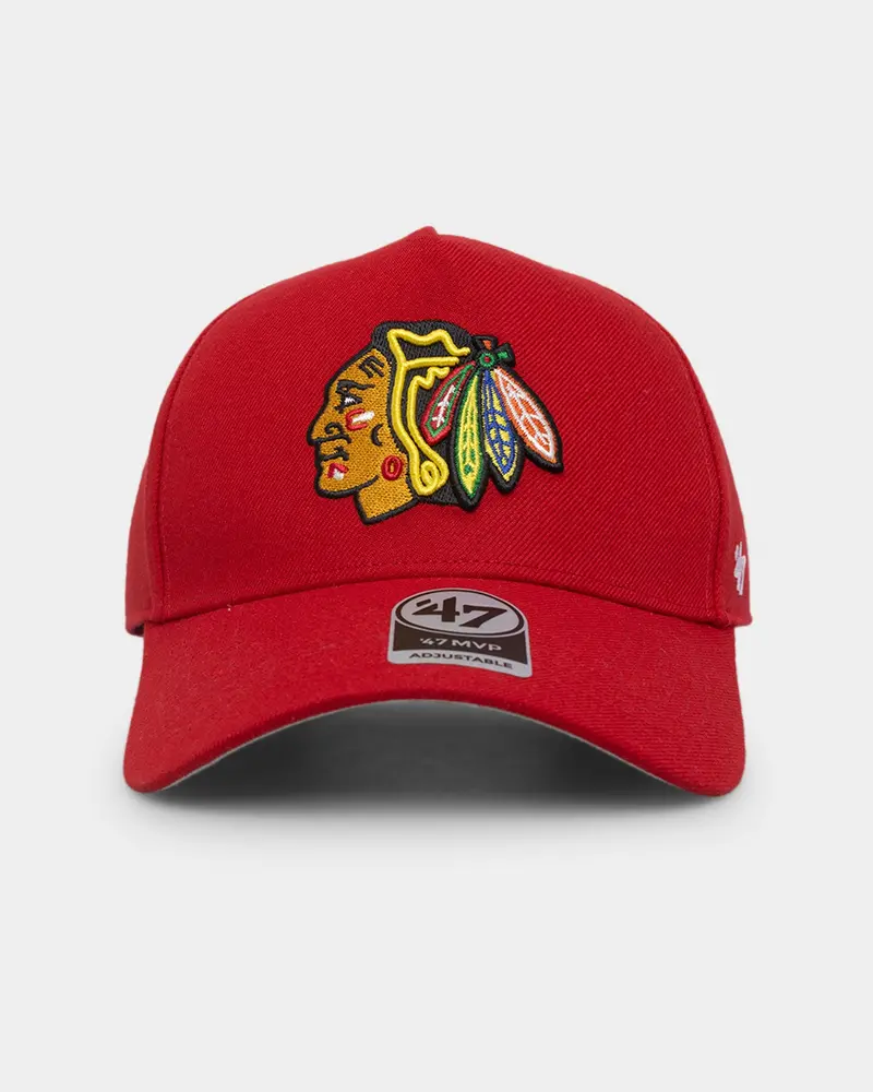 47 Brand Men's Chicago Blackhawks Mvp Dt Snapback Red 1