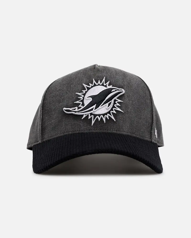 47 Brand Miami Dolphins 'Apollo Corduroy' 47 Offside Dt Strapback Black 1