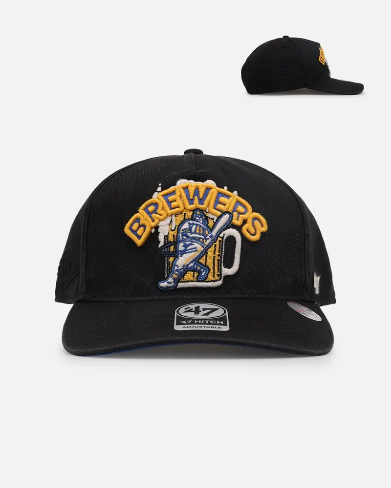 47 Brand Milwaukee Brewers 'Mlb Trophy Case' 47 Hitch Snapback Black 1
