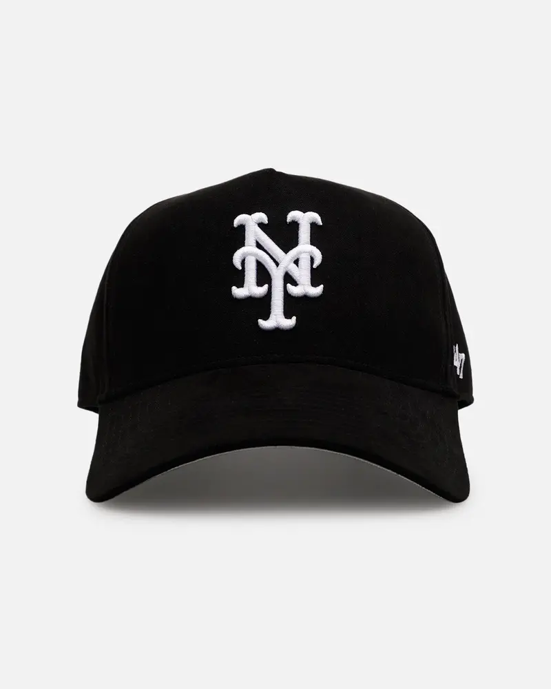 47 Brand New York Mets 'Ultrasuede' 47 Mvp Strapback Black/White 1