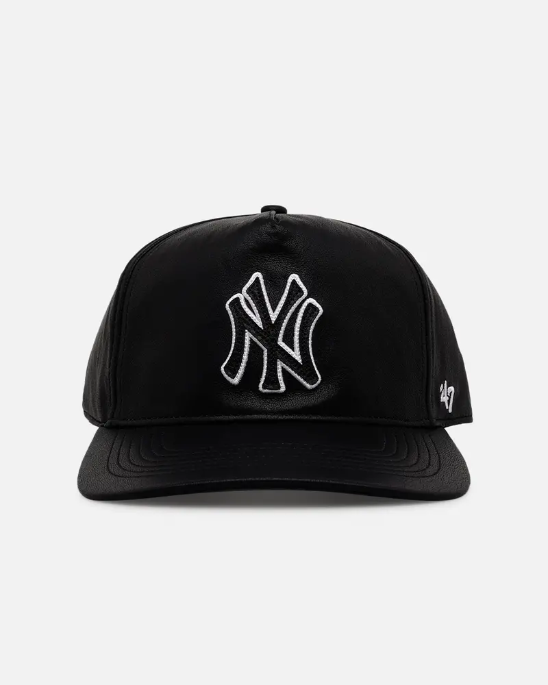 47 Brand New York Yankees 'Leather' Hitch Strapback Black 1