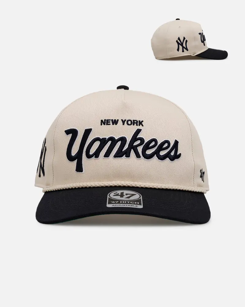 47 Brand New York Yankees 'Mlb Opening Day' Script Hitch Snapback Natural 1