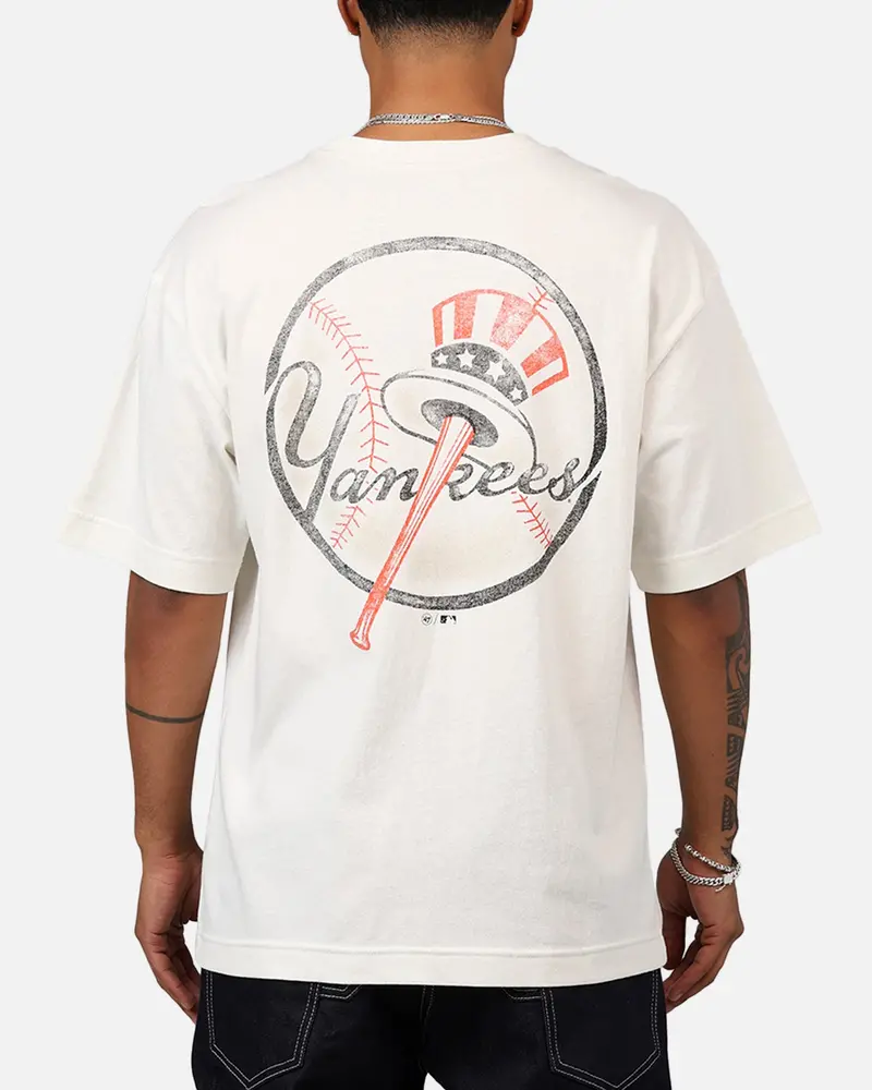 47 Brand New York Yankees 'Mlb Trophy Case' Premium T-Shirt Sandstone 1