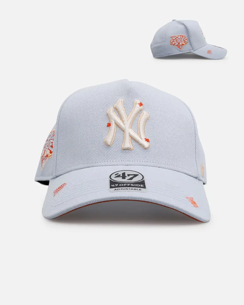 47 Brand New York Yankees 'Overstitch' 47 Offside Snapback Light Blue 1