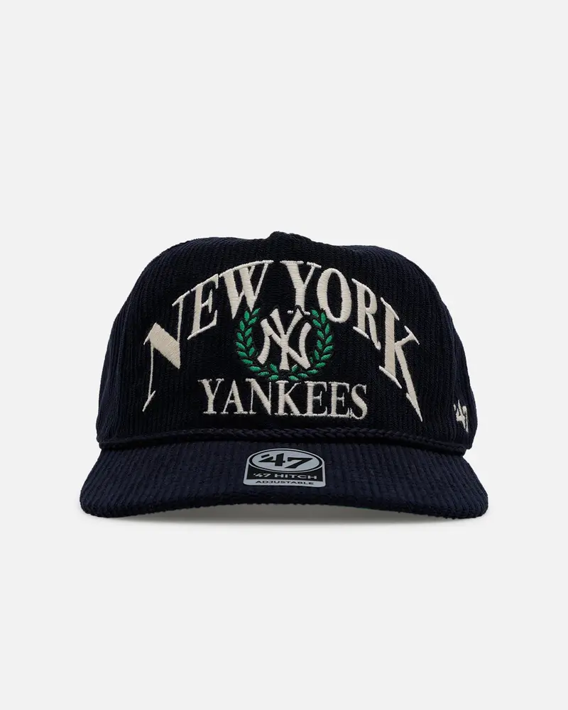 47 Brand New York Yankees 'Pitchout' 47 Hitch Corduroy Snapback Navy 1