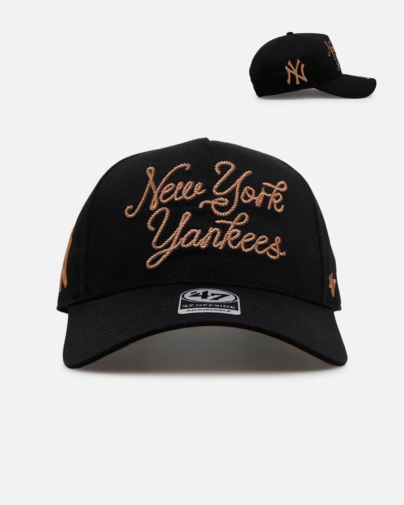 47 Brand New York Yankees 'Round Em Up' '47 Offside Snapback Black 1
