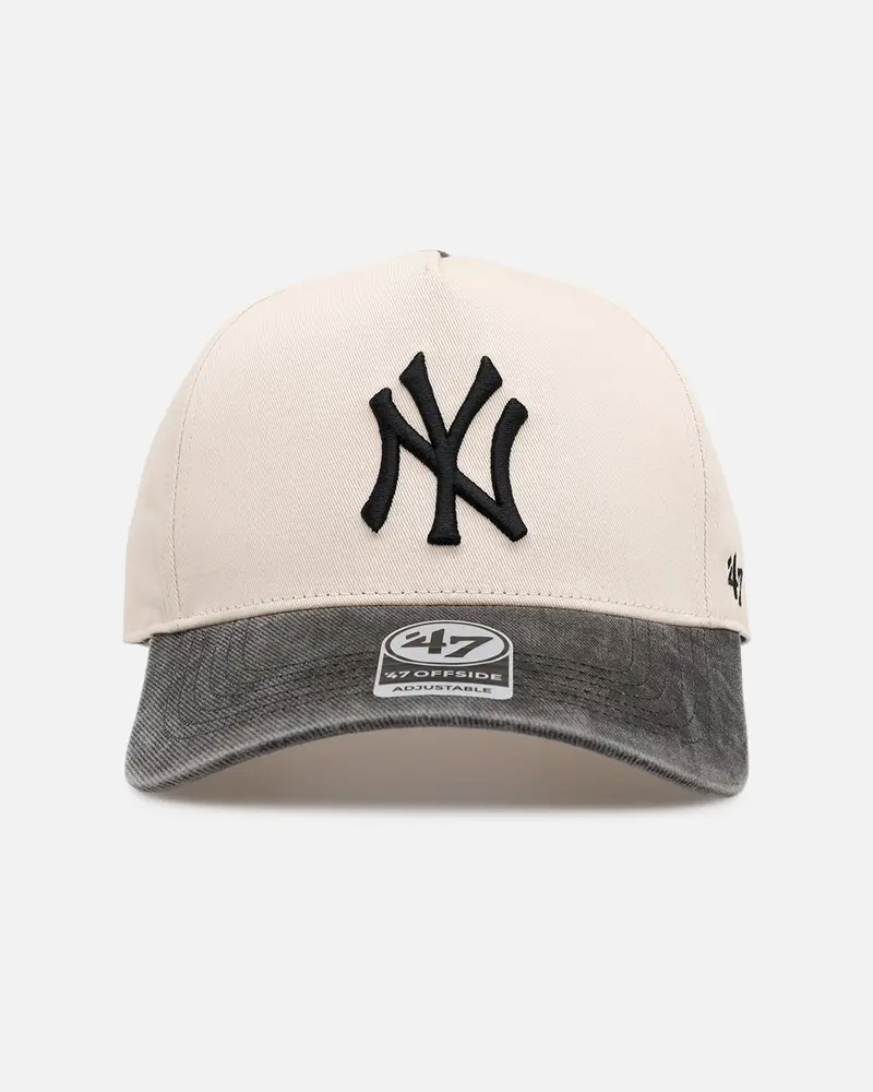 47 Brand New York Yankees 'Washed Black Visor' 47 Offside Snapback Natural 1
